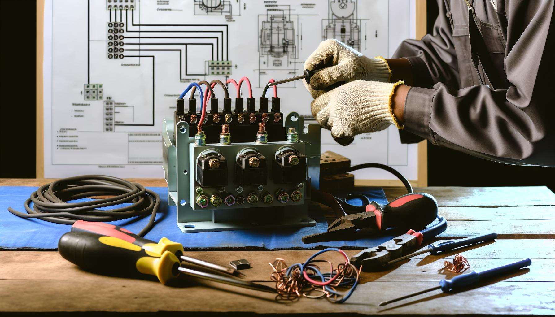 Cableado básico de un arrancador trifásico