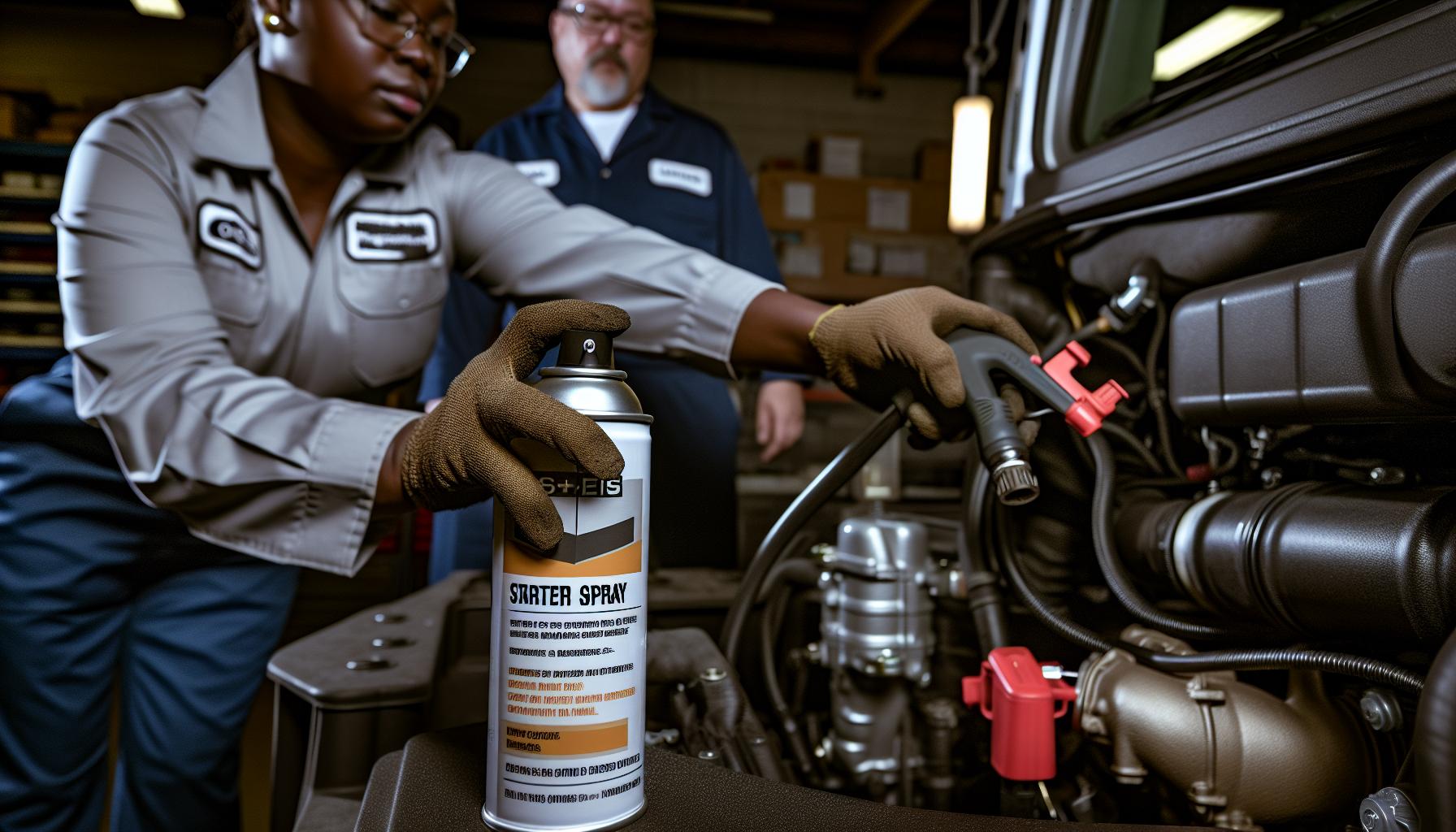 Cómo Funciona un Spray Arrancador Diesel