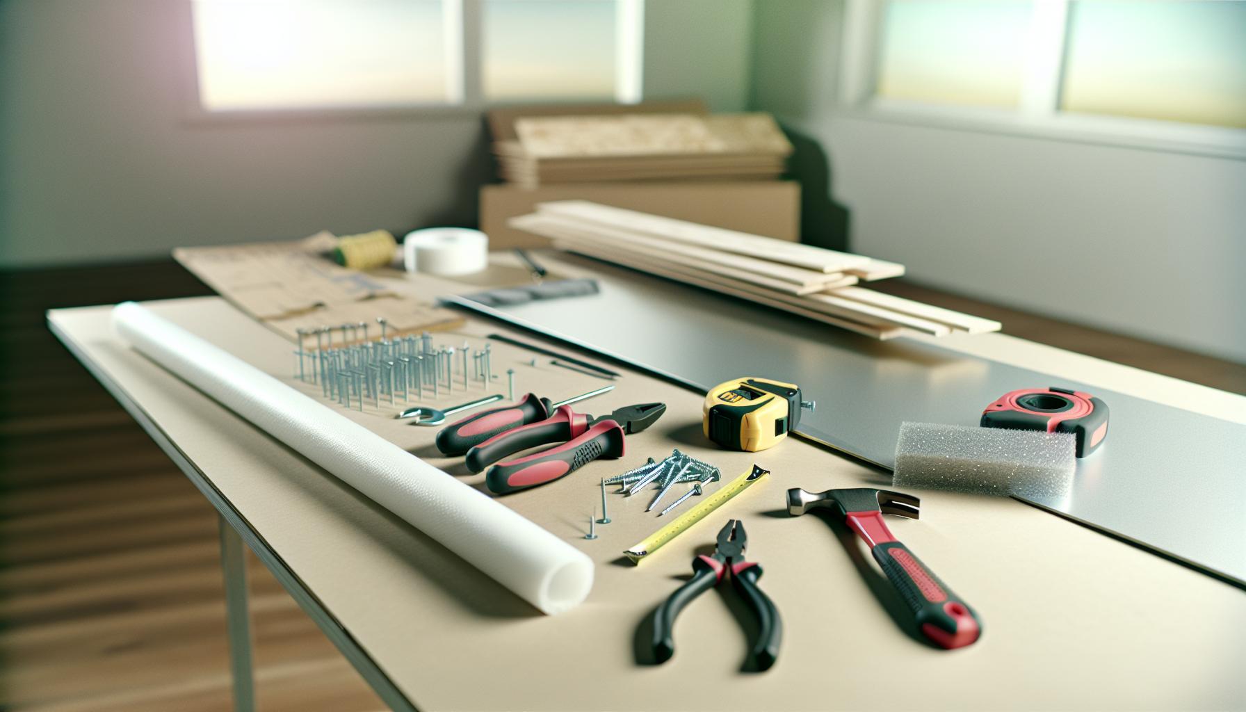 Materiales y herramientas necesarias para la instalación