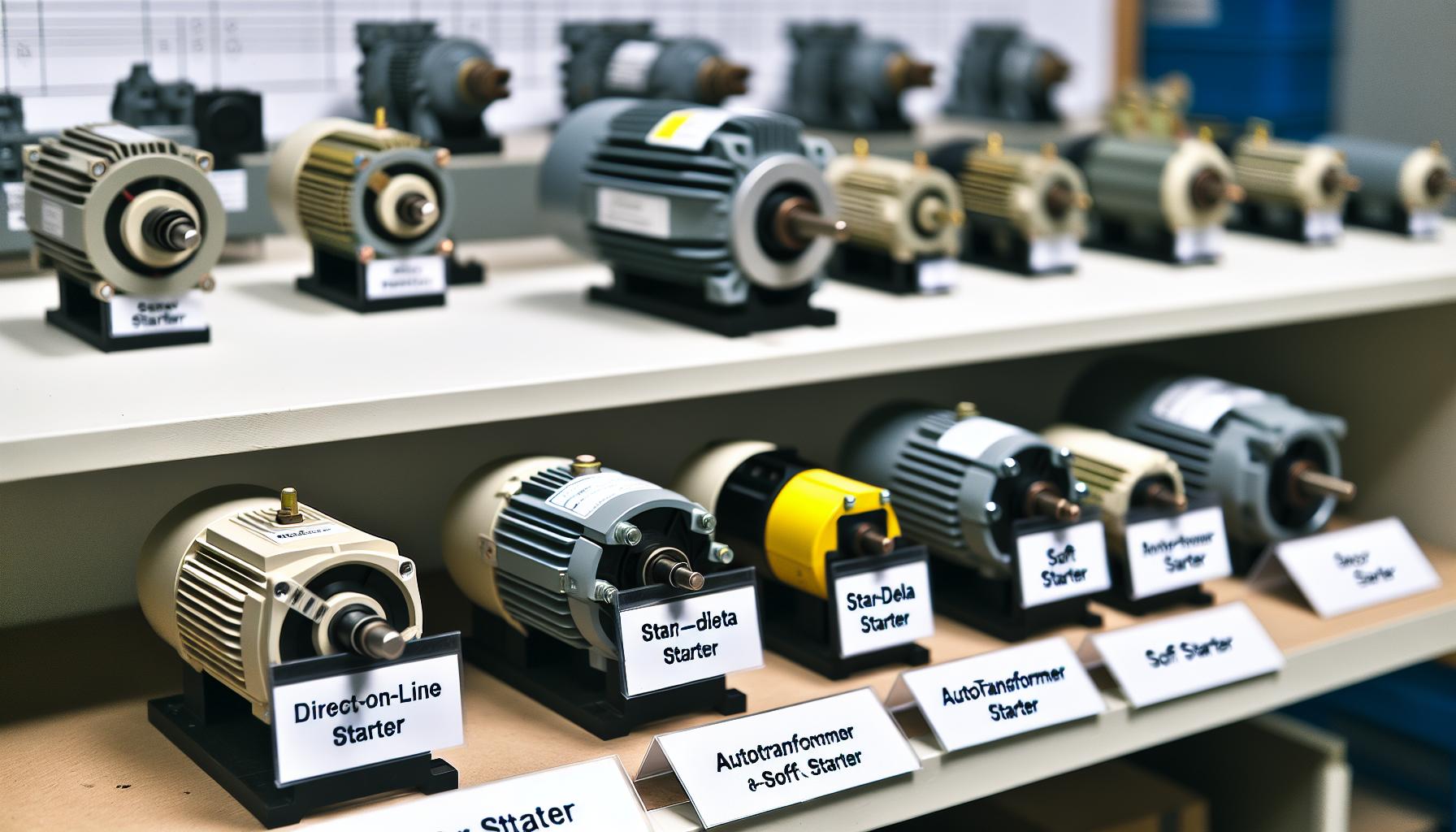 Tipos de arrancadores de motor eléctrico