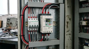 Esquema y componentes del funcionamiento de un arrancador suave electrónico industrial